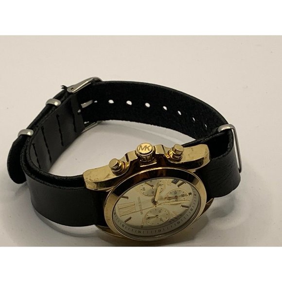 Michael Kors MK5798 Women\'s Black Leather Analog G main image 5
